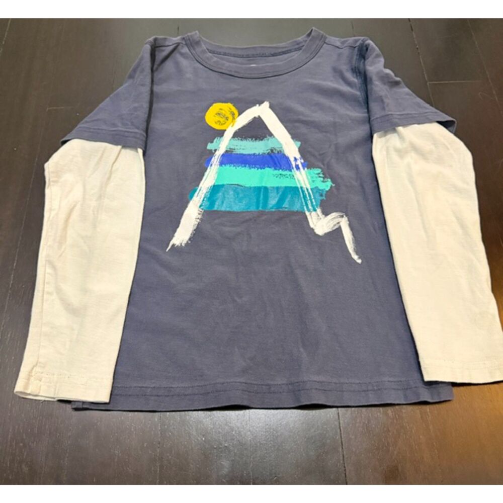 Tea Collection boys' size 6 layered graphic tee